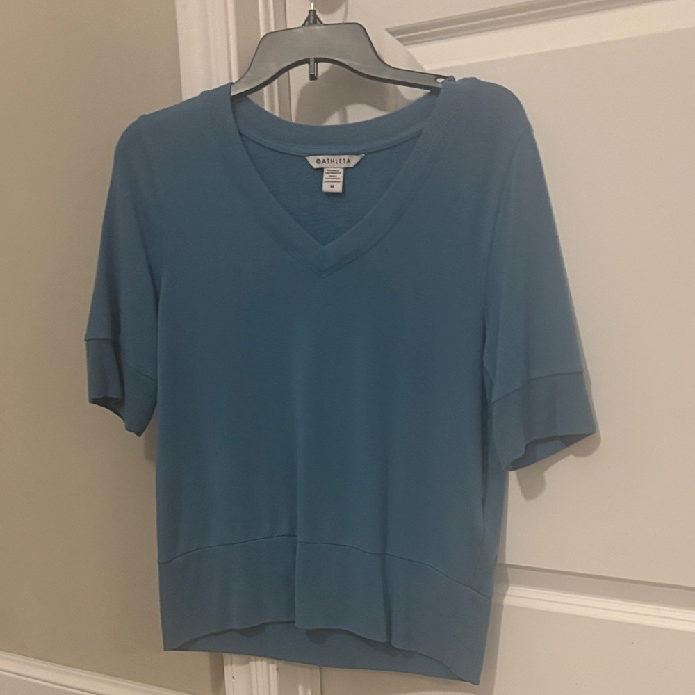 Athleta Blue Short Sleeve Tee